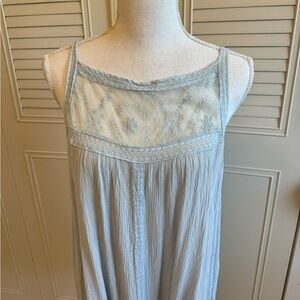 Ladies plus size pale blue tank top 2X